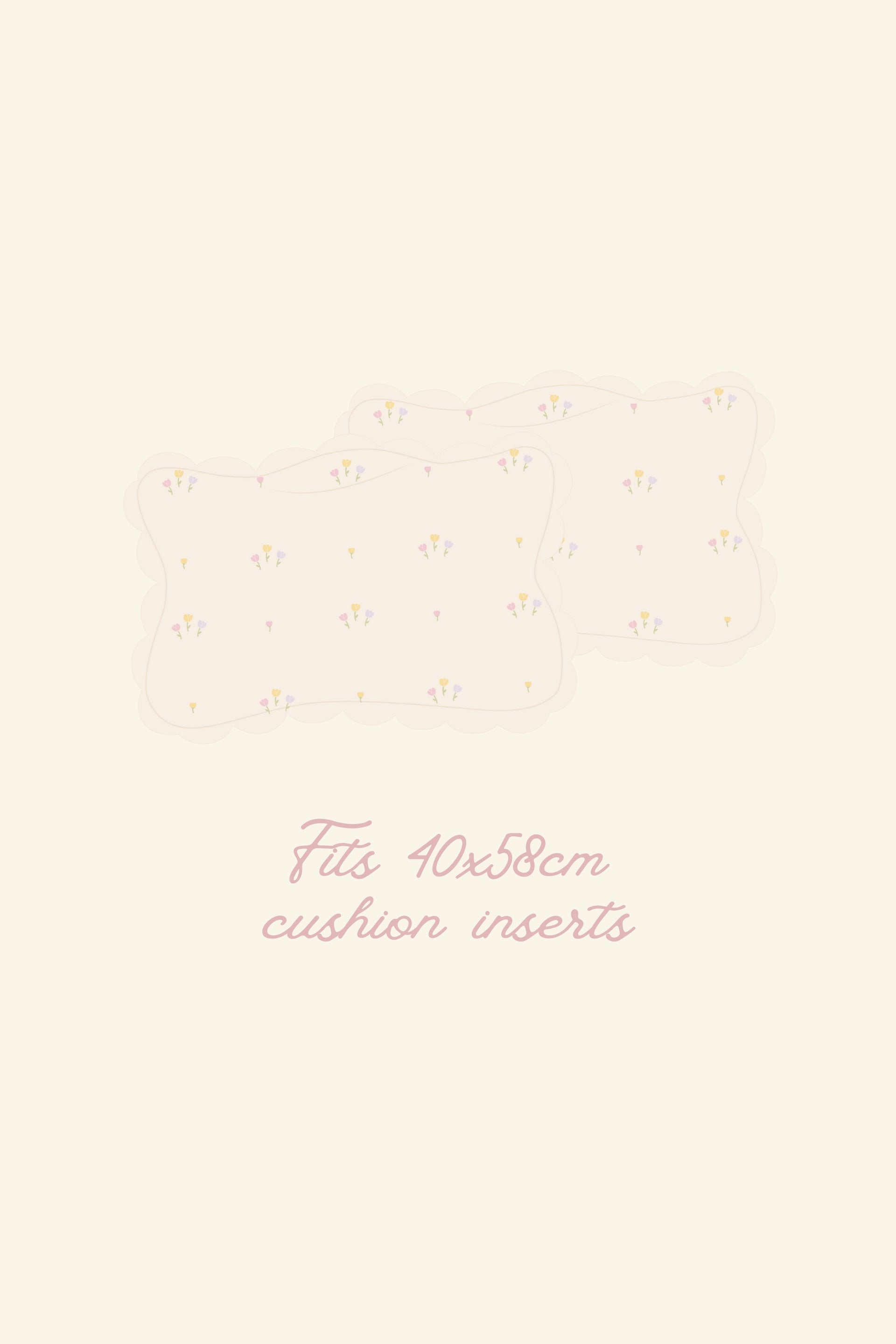 Soft Petal Cushion Covers (Long, Set of 2) – Tulips