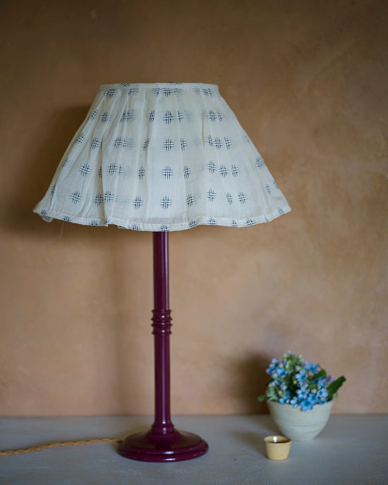 The Embroidered Loose Pleat in Delphinium