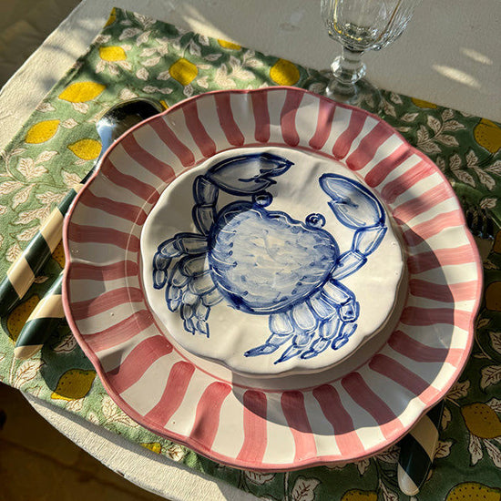Plate 16 cm Blue Shell