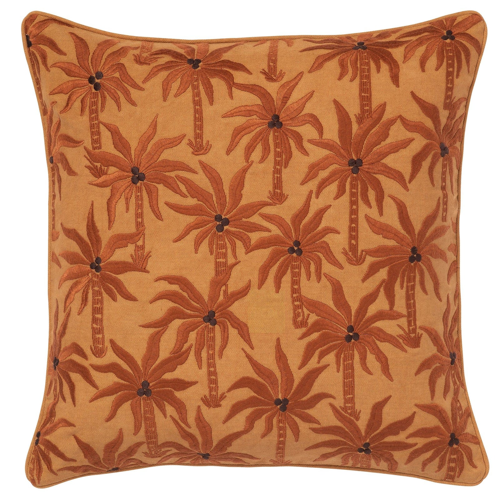Cushion Laura Raffia & Caramel