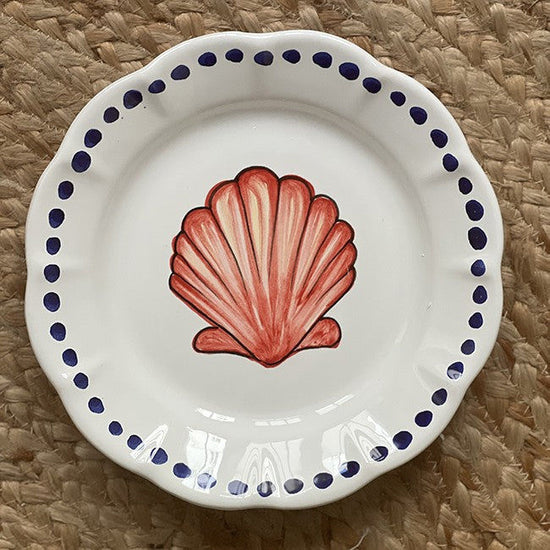Estate Red Shell Plate 16cm