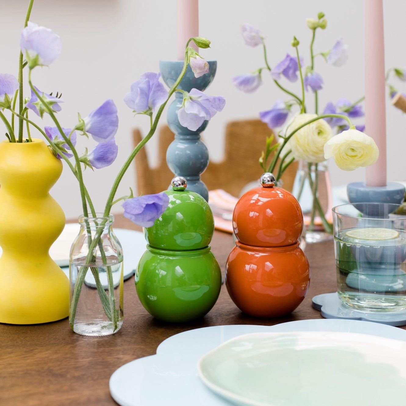 Leaf Green Chubbie Salt & Pepper Mill