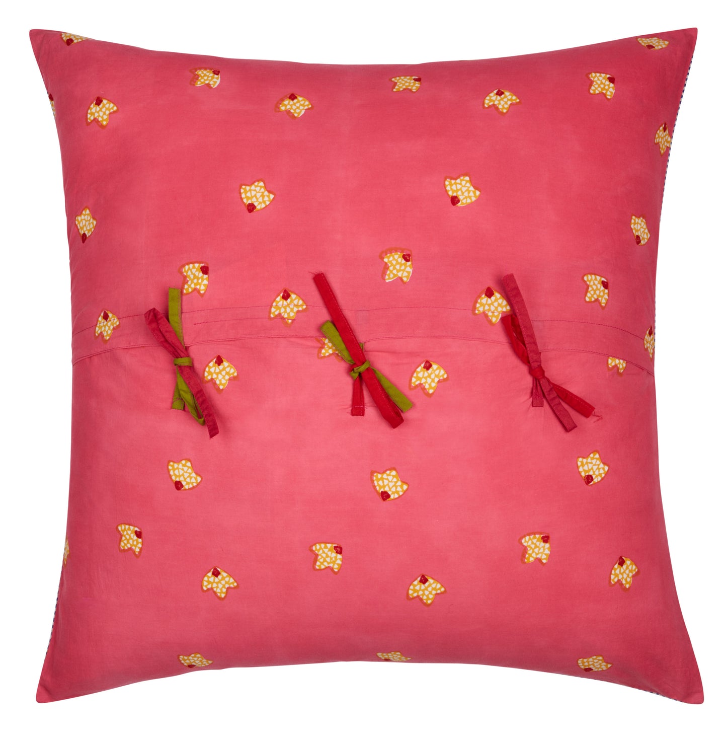 Cotton Cushion Cover 60x60cm Indonesian Redrose