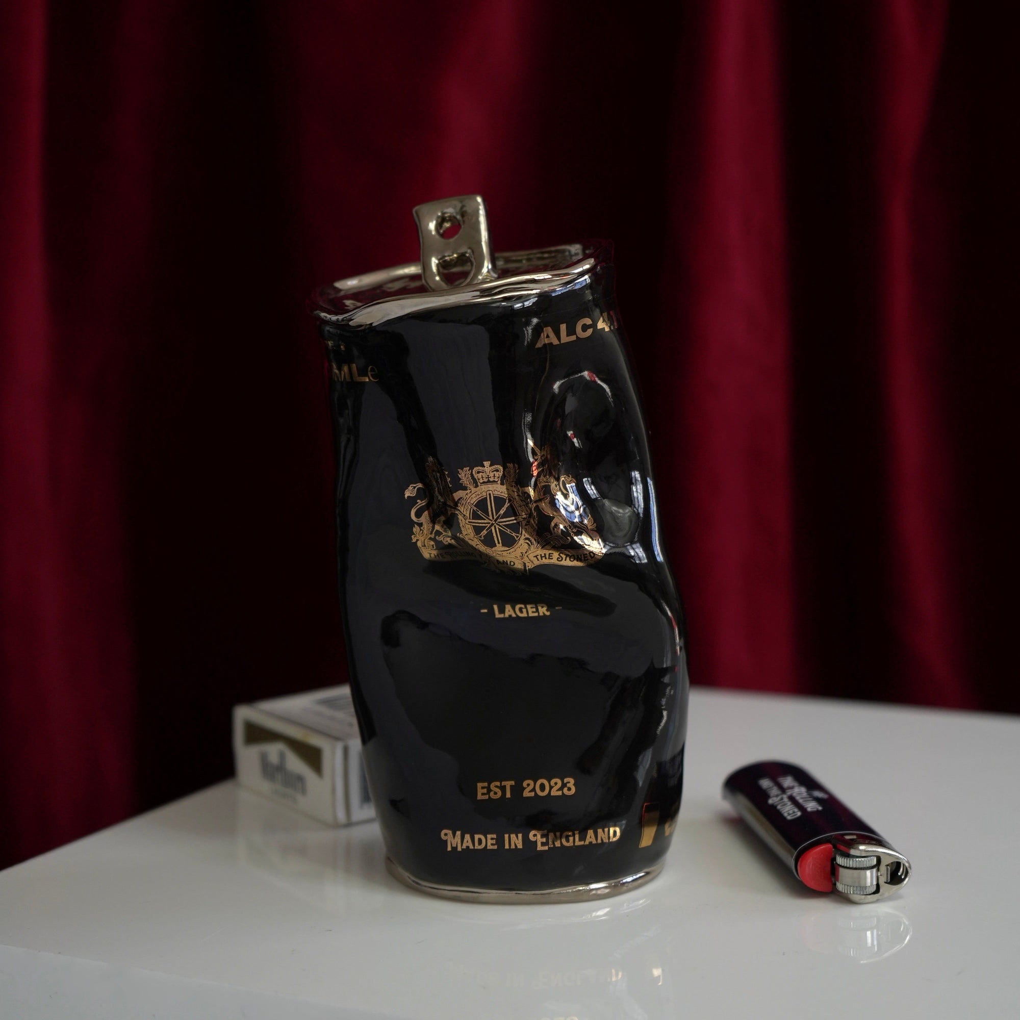 Crushed Silver Beer Can