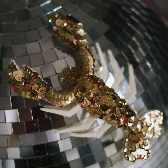 Lorenzo the Lobster Sequin Ornament