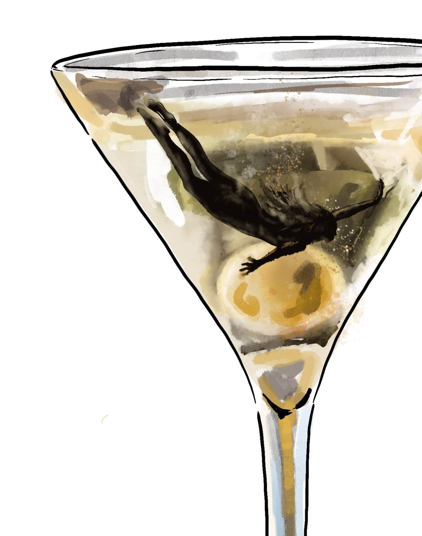Martini Haze Art Print