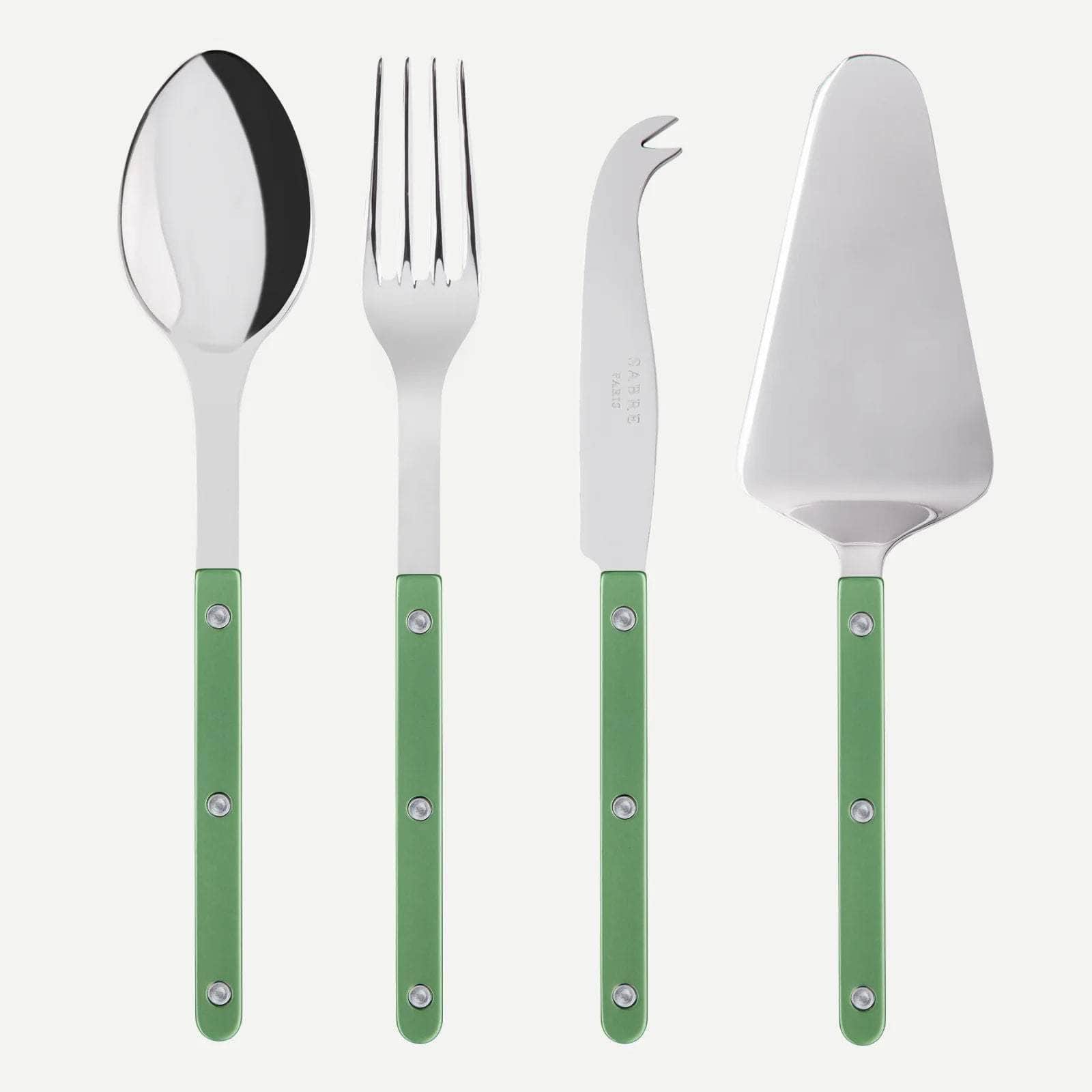 Bistrot Pearly 4pc Serving Set, Green Garden