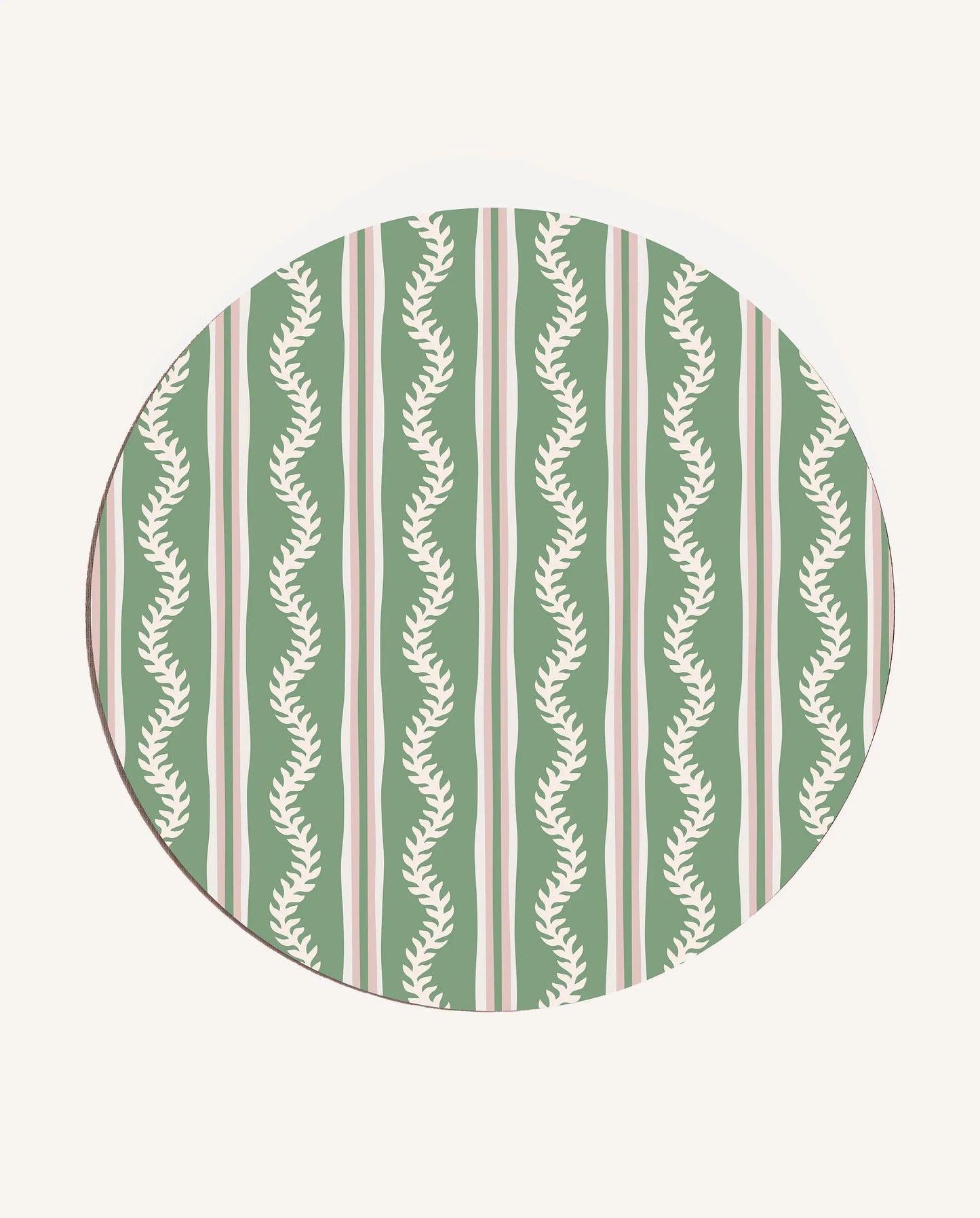 Green & Pink Vines Placemat