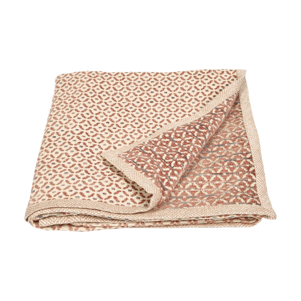 Jacquard Throw - Terracotta