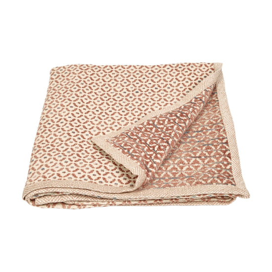 Jacquard Throw - Terracotta