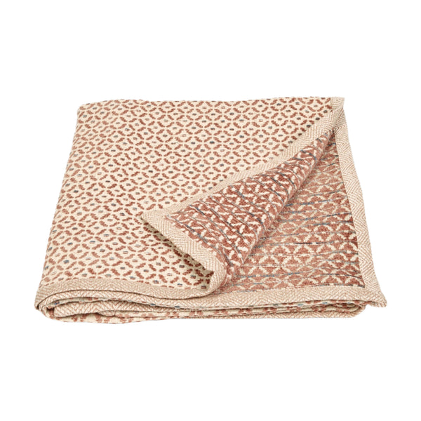 Jacquard Throw - Terracotta