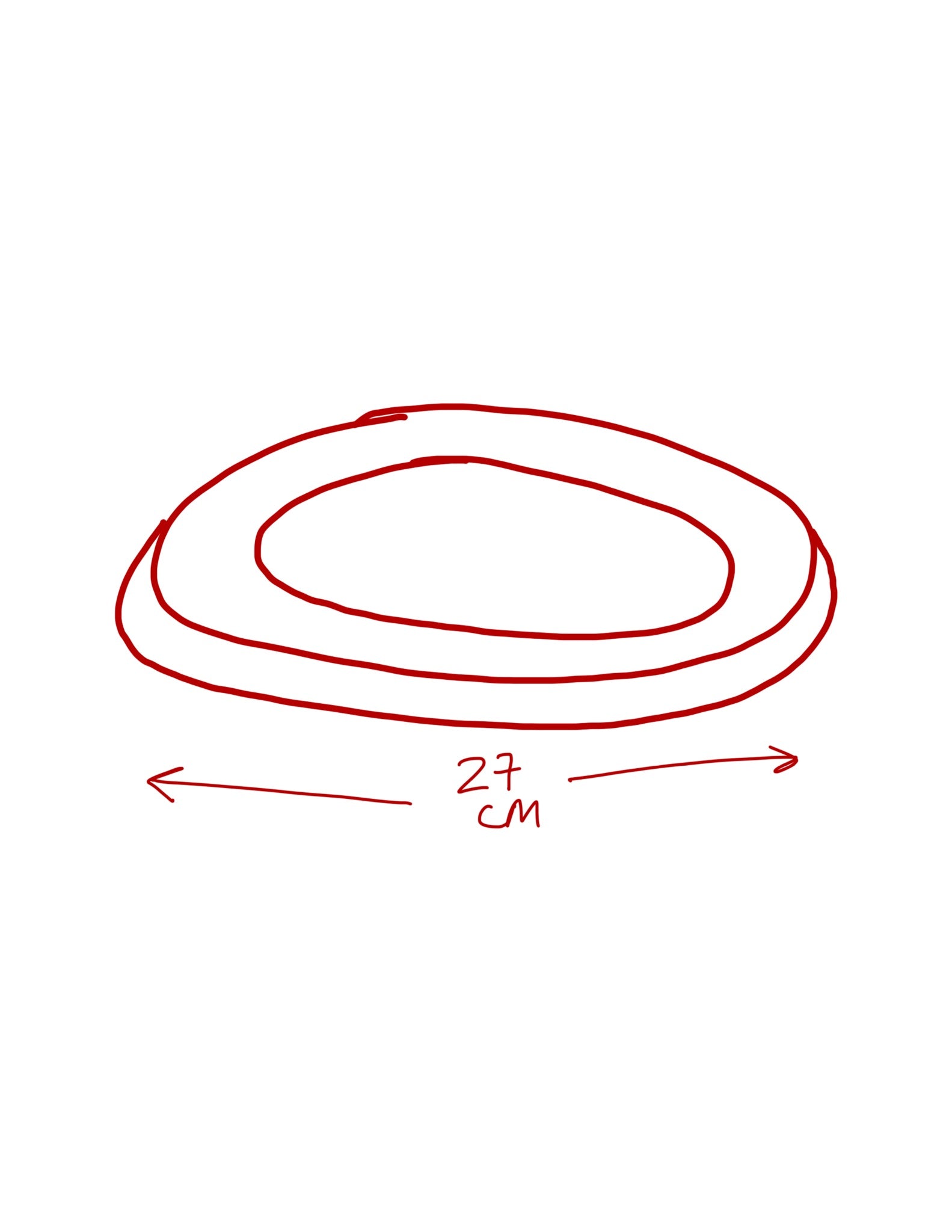 Tostadita Plate Big - White