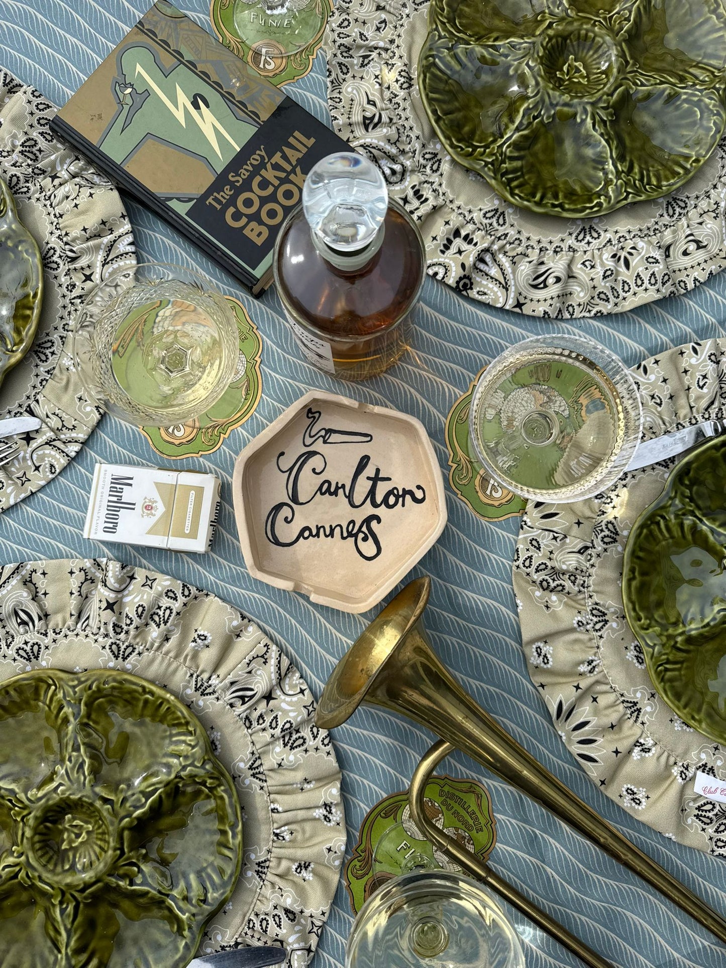 Darcy Placemat Green Paisley - Set of 2