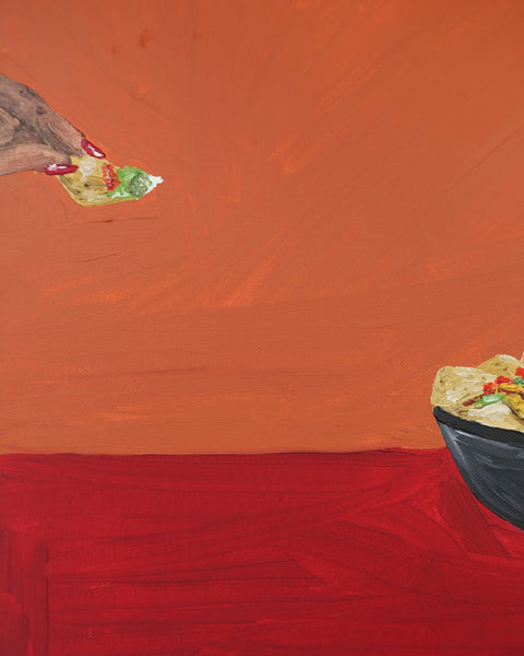 Sharing Nachos and Margaritas Painting