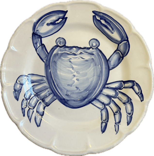 Mare Plate 25 cm Blue Crab