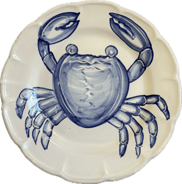 Mare Plate 25 cm Blue Crab