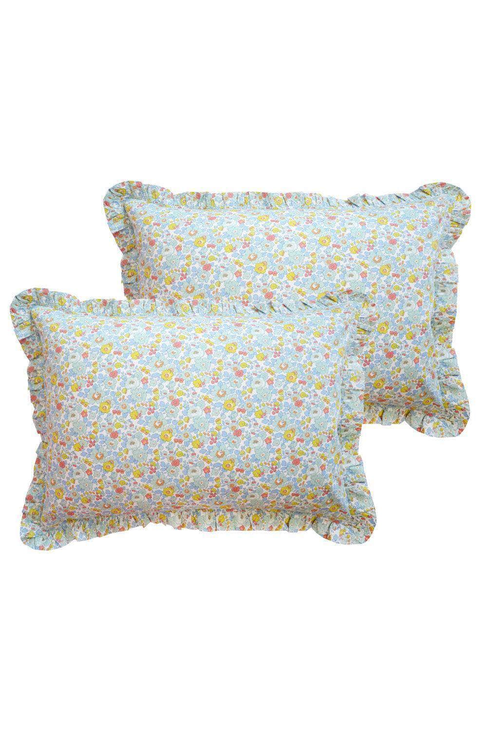 Frill Edge Pillowcase Made With Liberty Fabric Betsy Sage