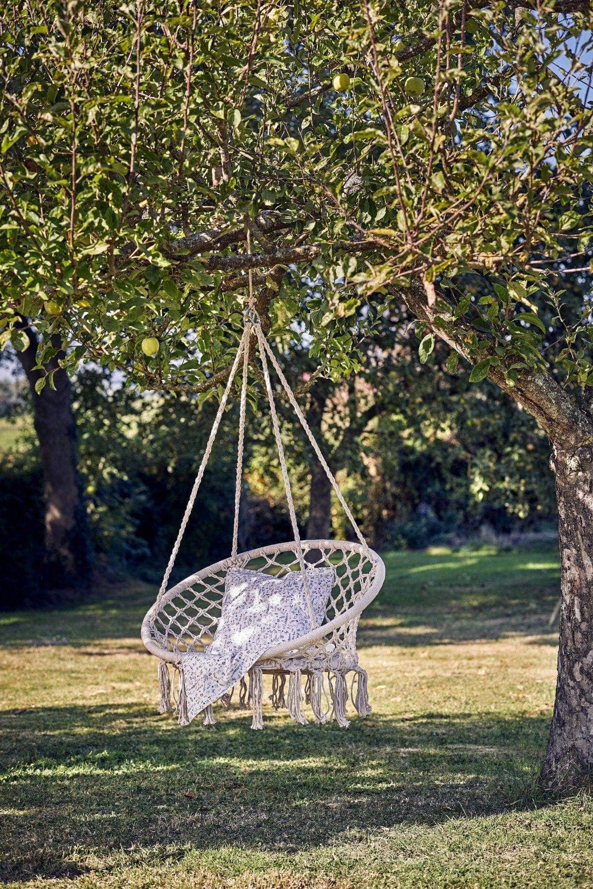 Piped Edge Personalised Cushion Made With Liberty Fabric Theo Blue