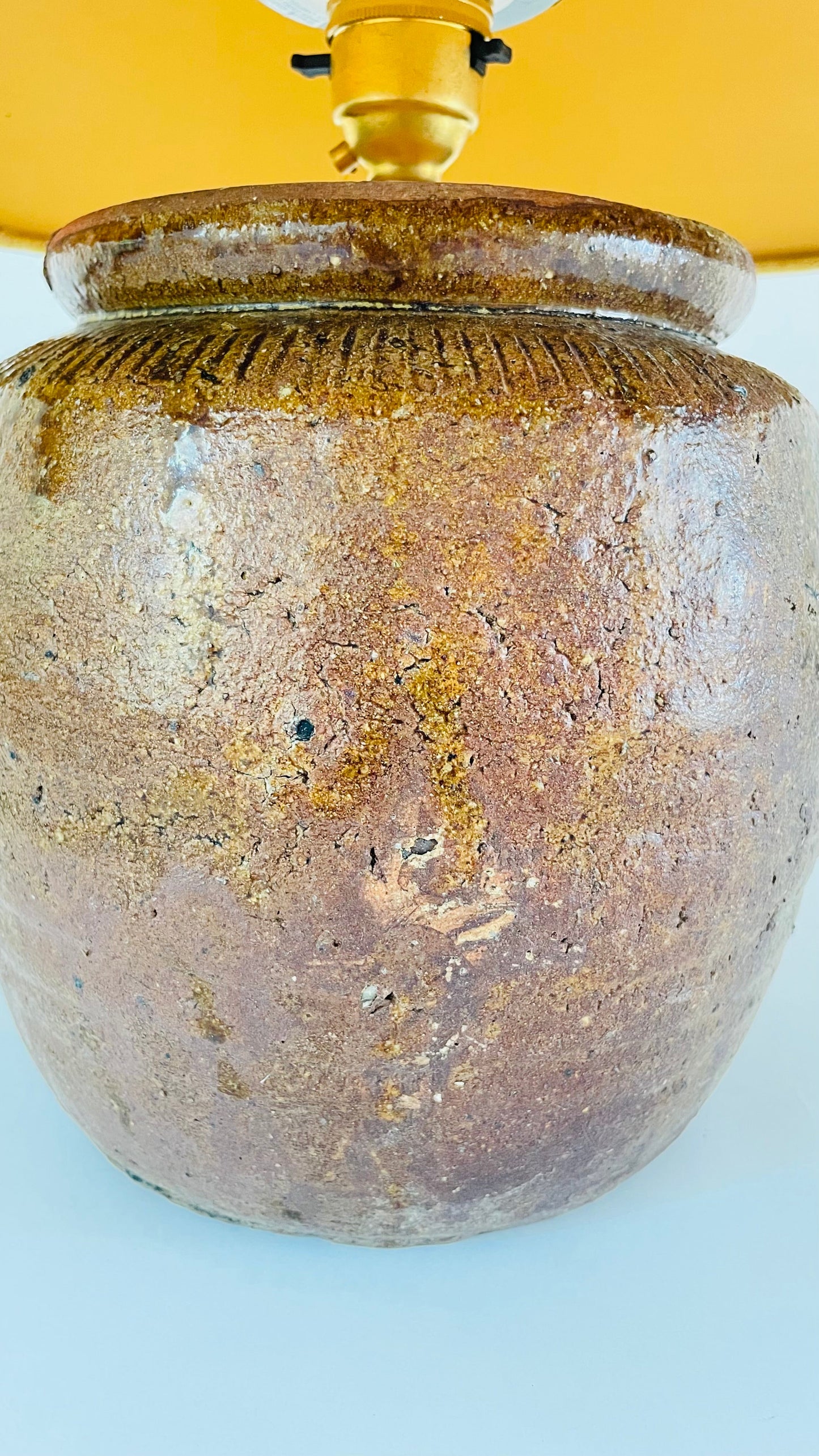 Antique Pottery Lamp