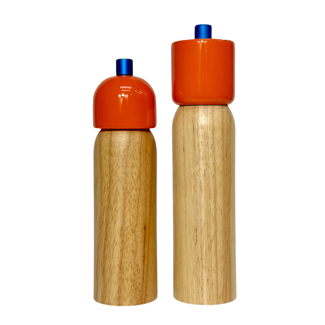 Salt & Pepper Grinder | Orange & Blue