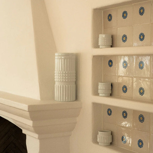 Tuercas White Porcelain Vase