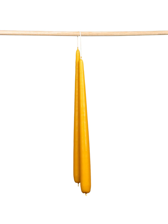 Curry Tapered Candles - Set of 2