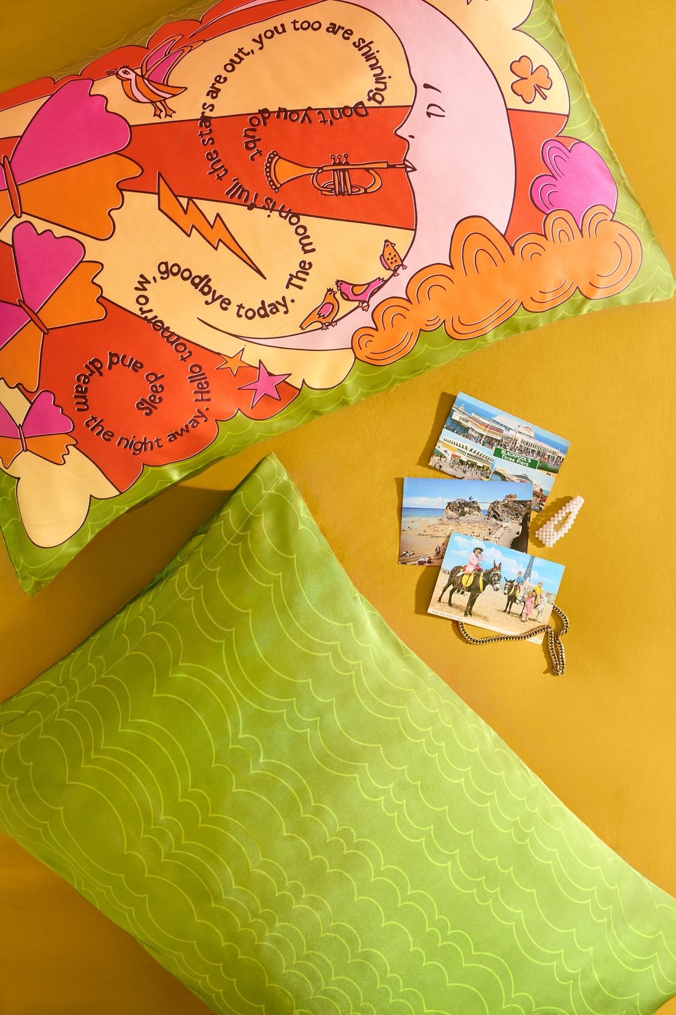 Weirdstock x Charlie Ann Buxton Silk Pillowcase