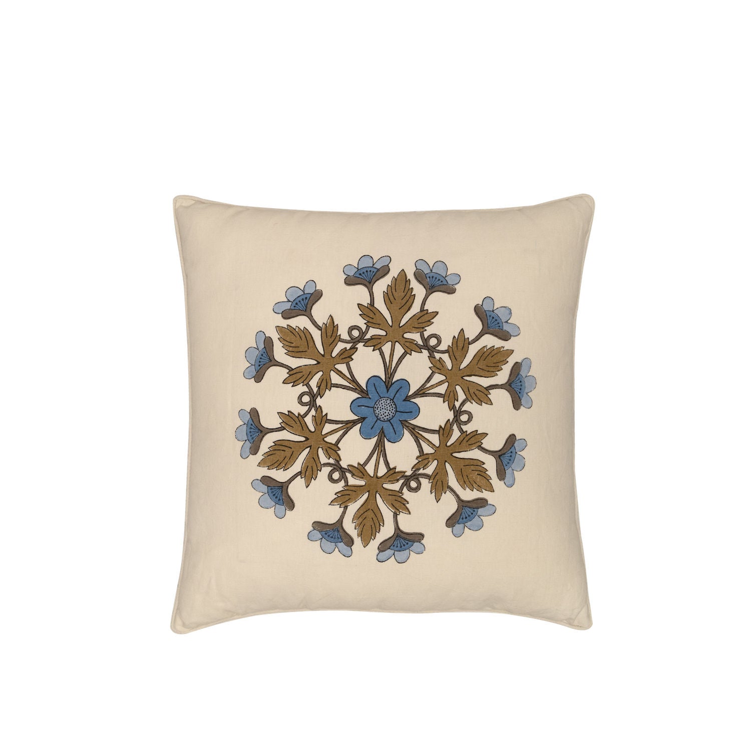 Block Printed Interior Pillow Cover – 20x20 in