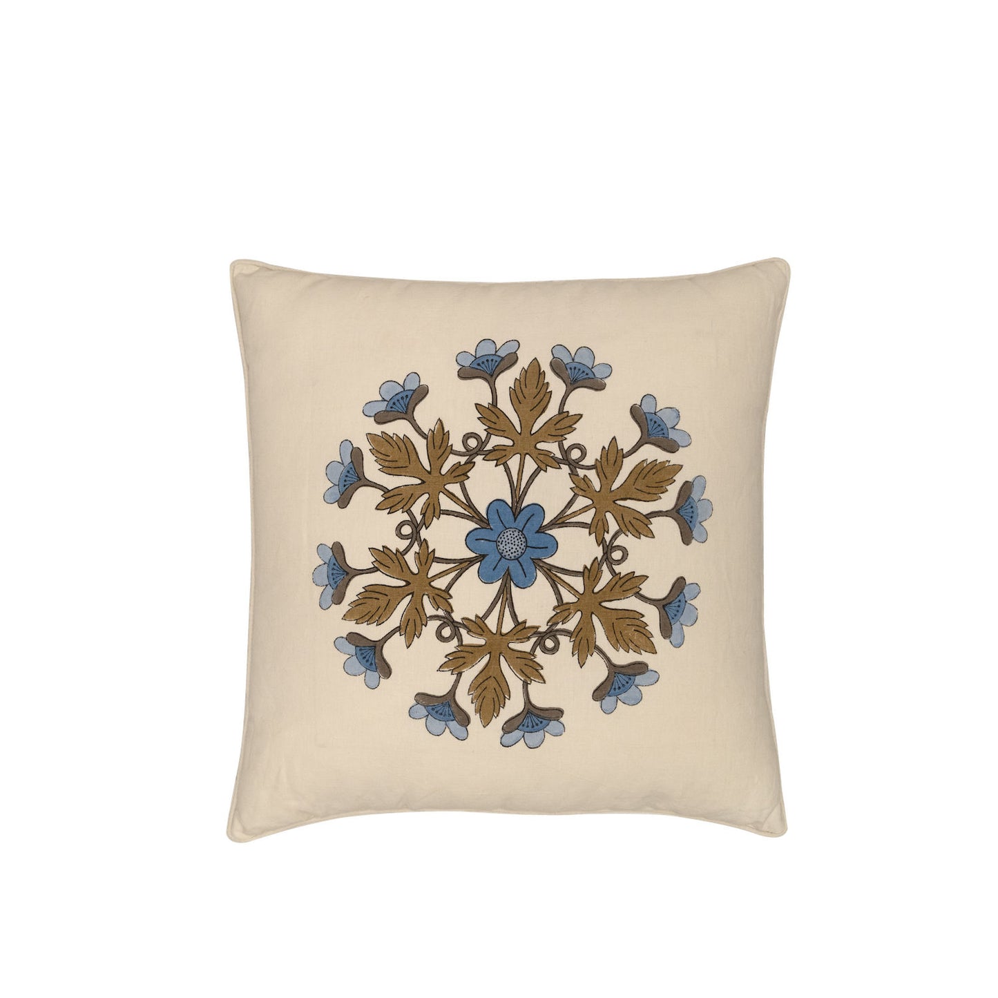 Block Printed Interior Pillow Cover – 20x20 in