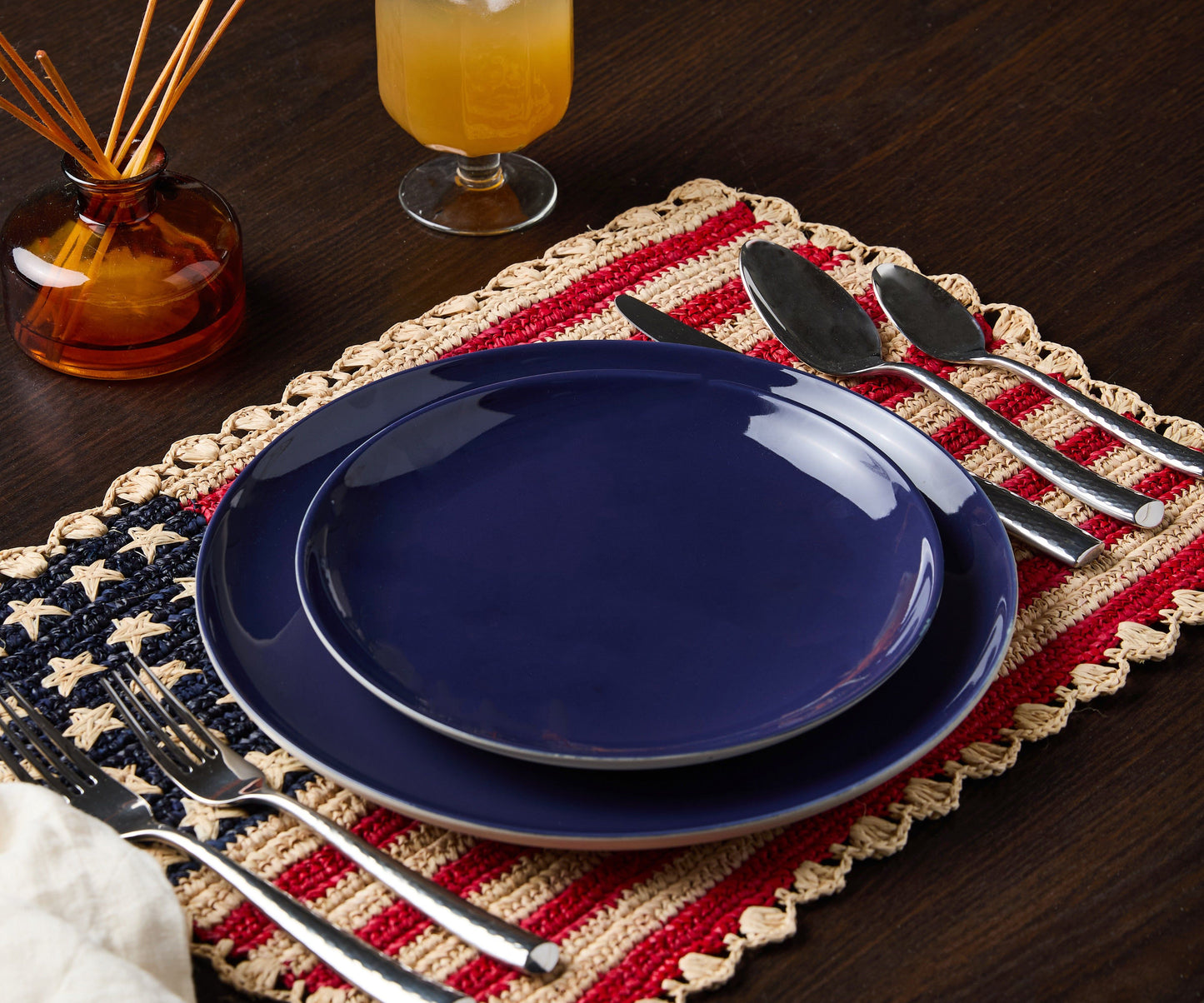 Handcrafted Scalloped Americana Placemats