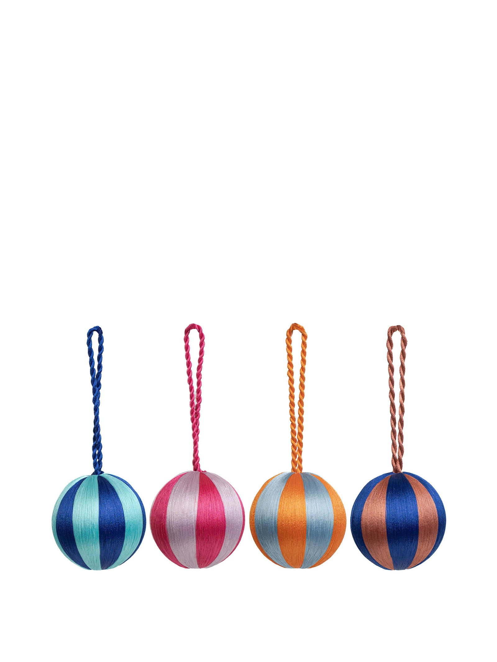 Stripe Bauble S Set/4 - Multi Colour