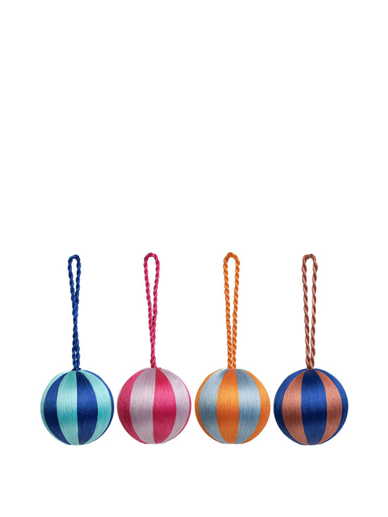 Stripe Bauble S Set/4 - Multi Colour
