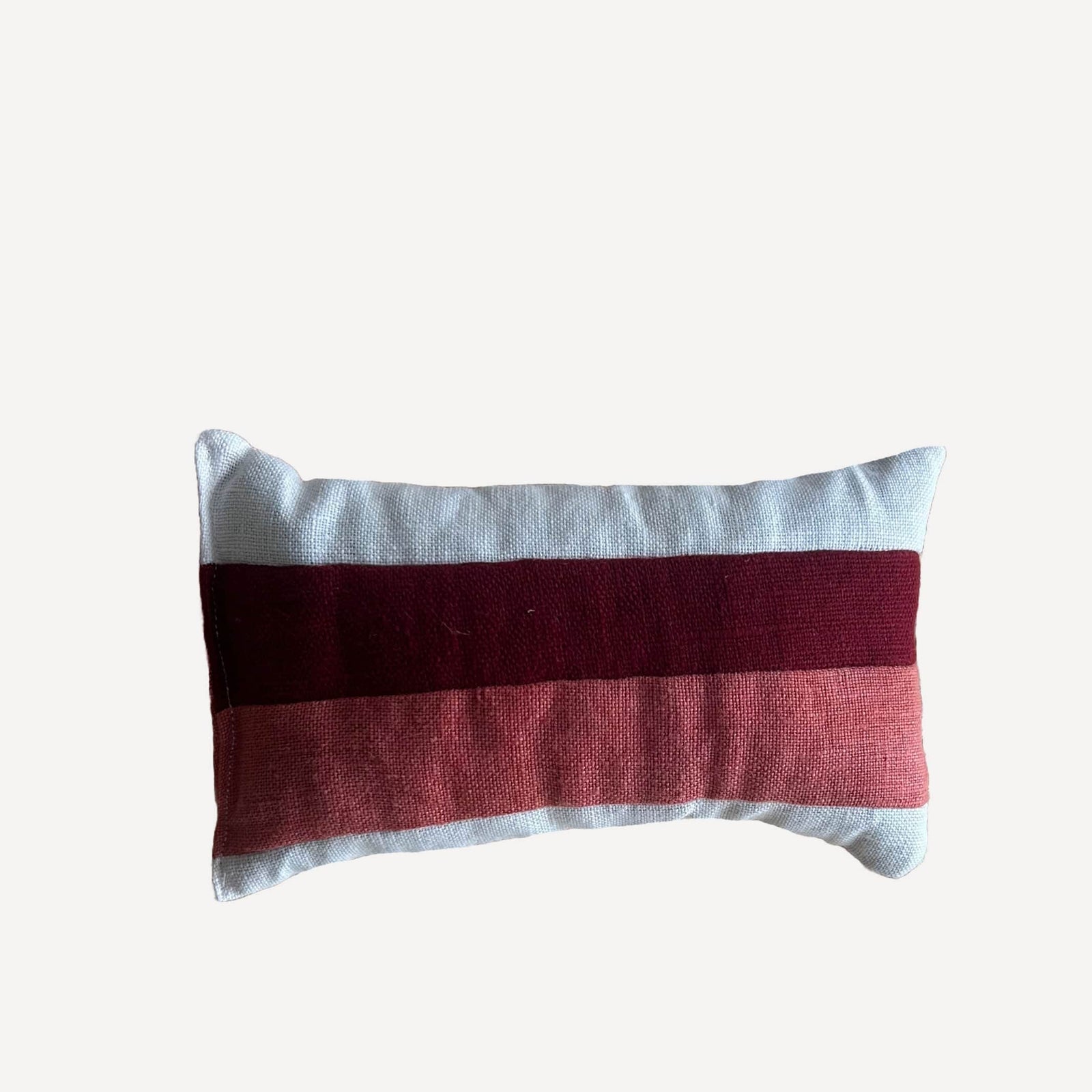 Cranberry Striped Lavender Pillow