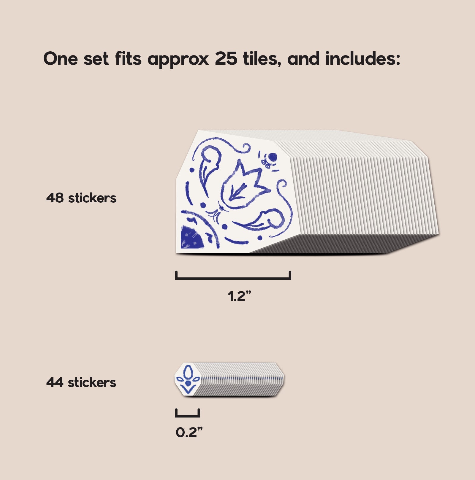 Italian Tiles DIY Plate Sticker Decoration