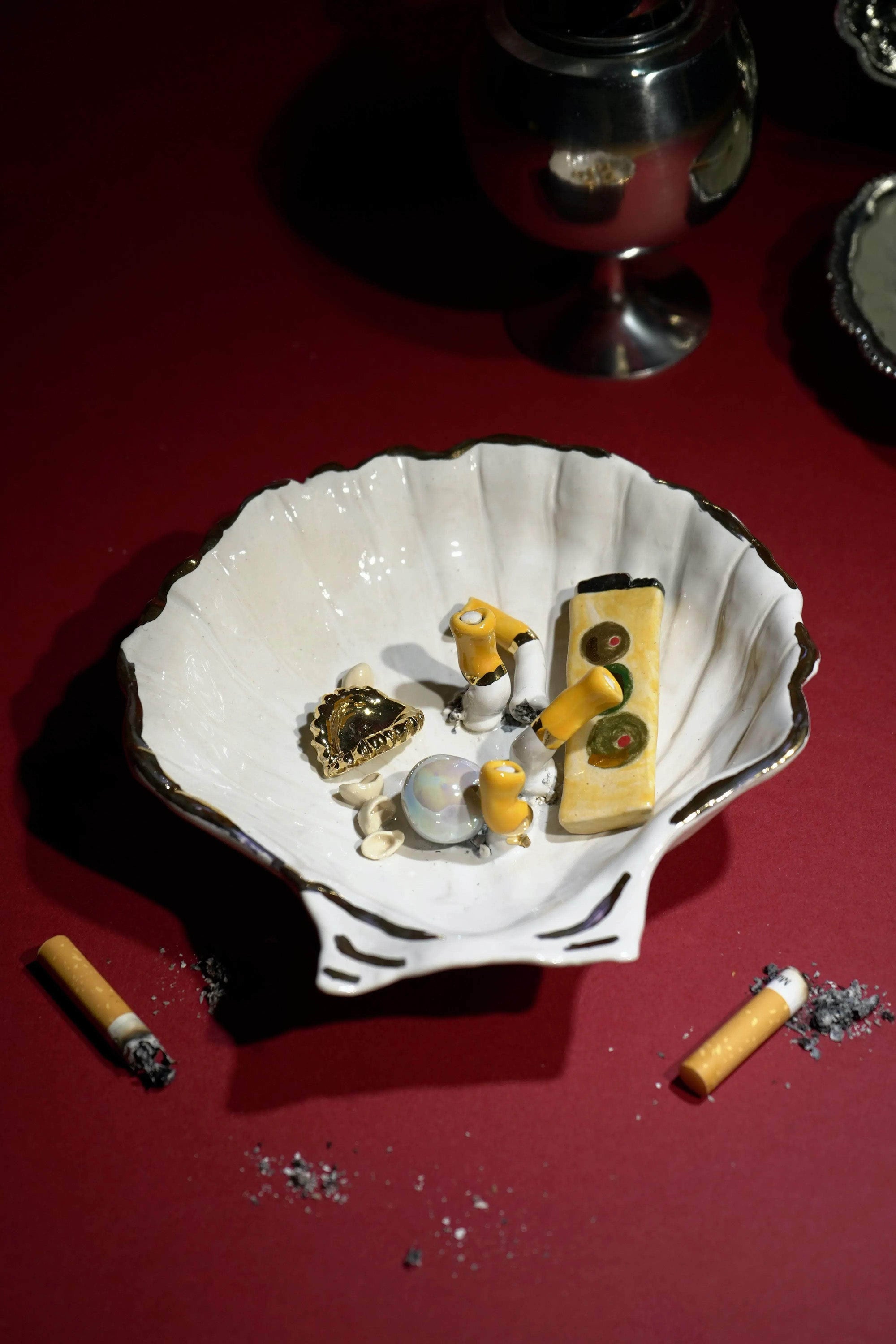 Olive You Lighter Ashtray