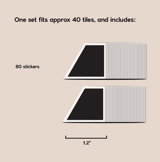 Nordic Tiles DIY Plate Sticker Decoration