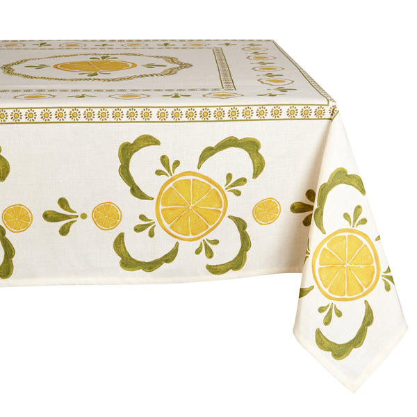 Citrus Lemon Table Linen For Penny Morrison