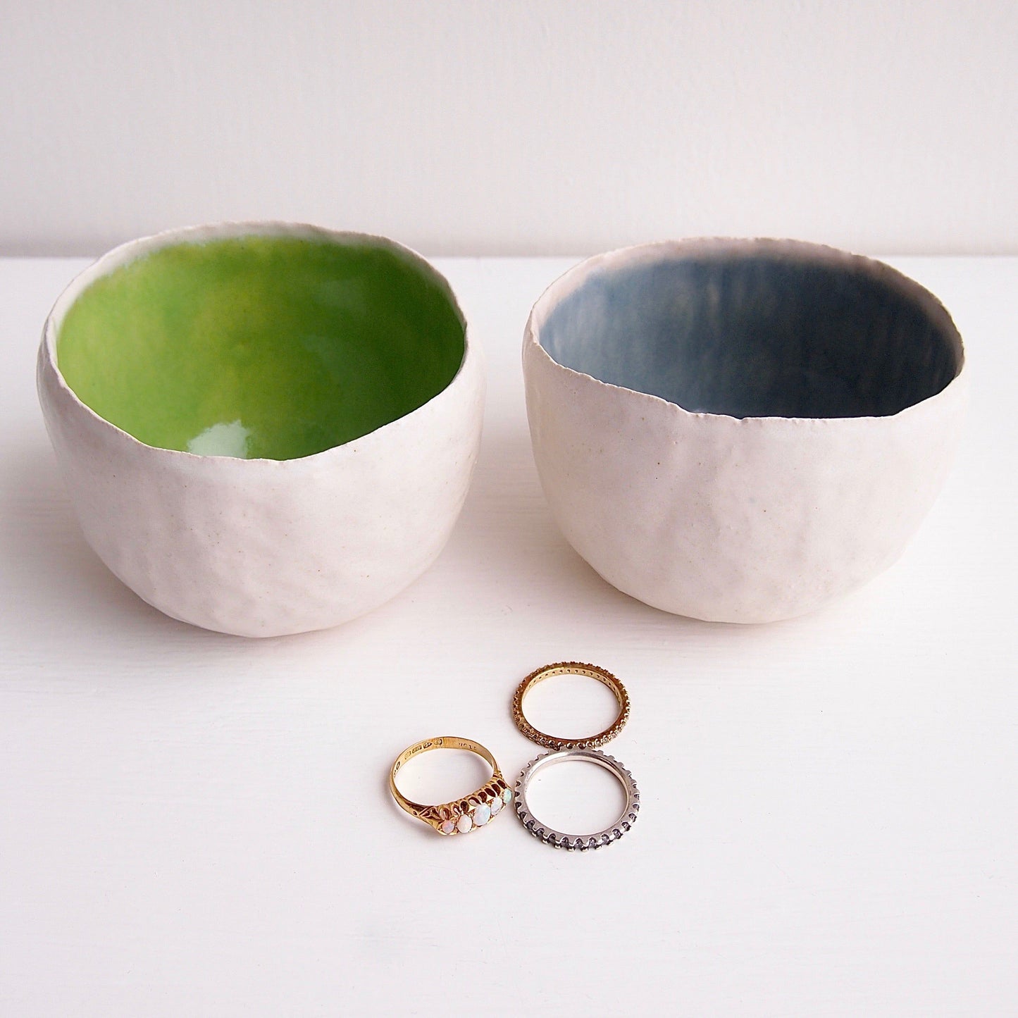 Handmade Many Colours Round Ceramic Ring Bowls