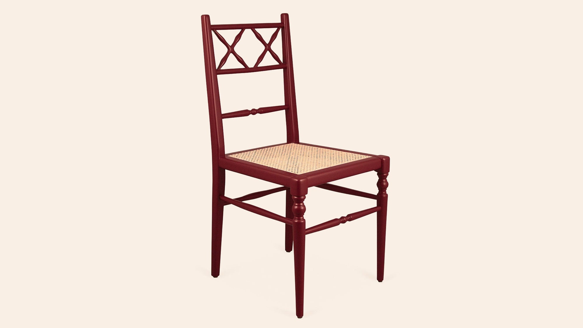 Pair of Chiara Dining Chairs, Pomegranate