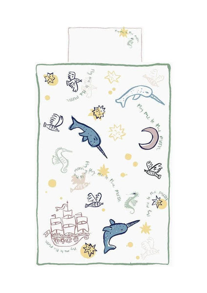 Fly me to the Moon - Children's Reversible Duvet Set