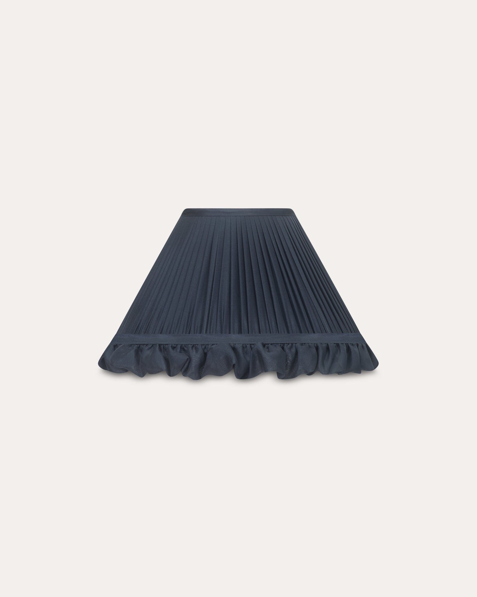 The Silk Frill Lampshade in Black Grape Coolie