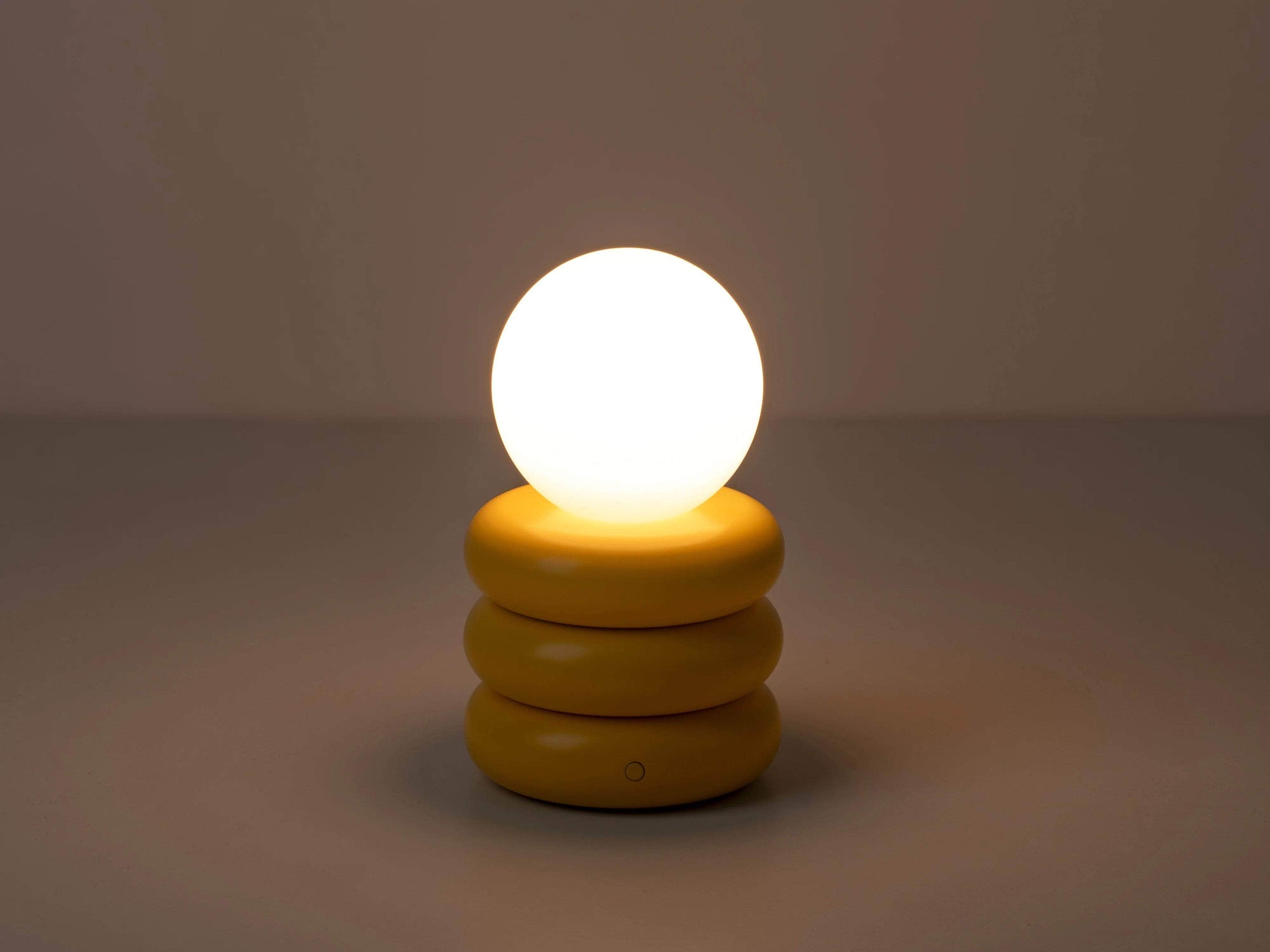 Yolk yellow cordless table lamp