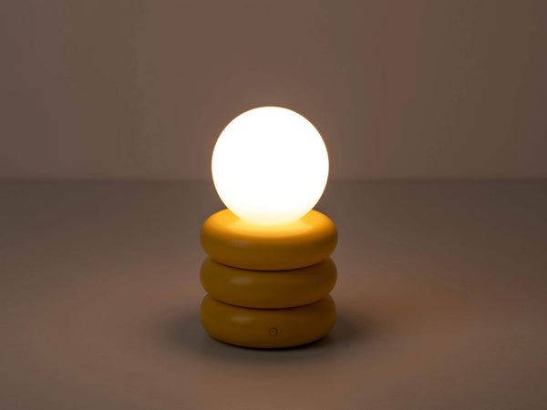 Yolk yellow cordless table lamp