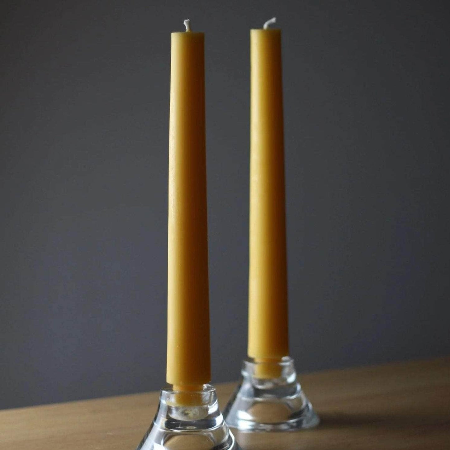 Dinner Pillar Candles - Yellow