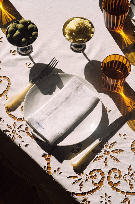 Gratitude Hemstitched Linen Napkins - Set of 4
