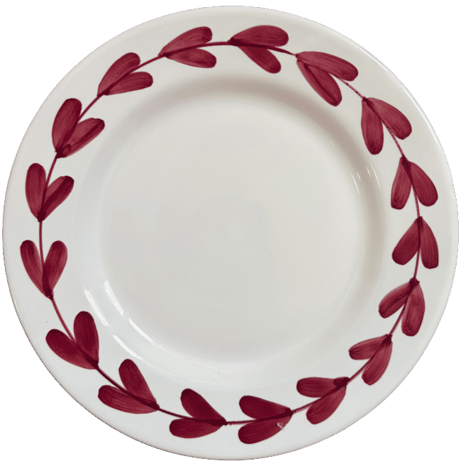 Cesare Plate, Bordeaux - 25cm