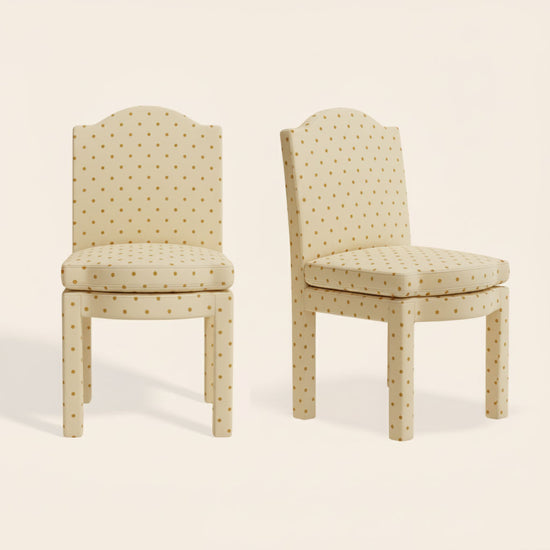 Pair of Leo Dining Chairs, Limoncello