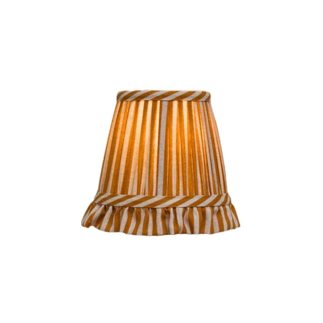 Striped Ochre Wall Light Lampshade