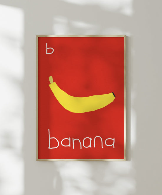 B for Banana Print