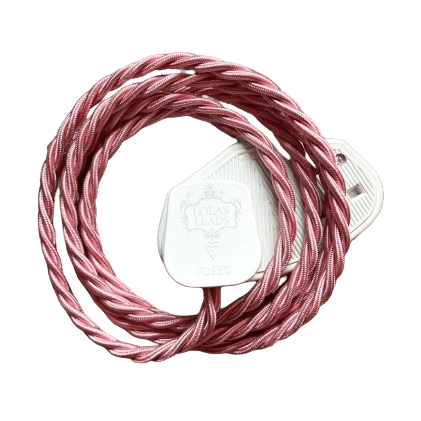 Fabric Extension Cable in Shrimp